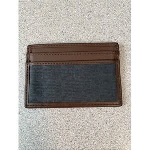 Coach Card Case blue And Brown  Men's